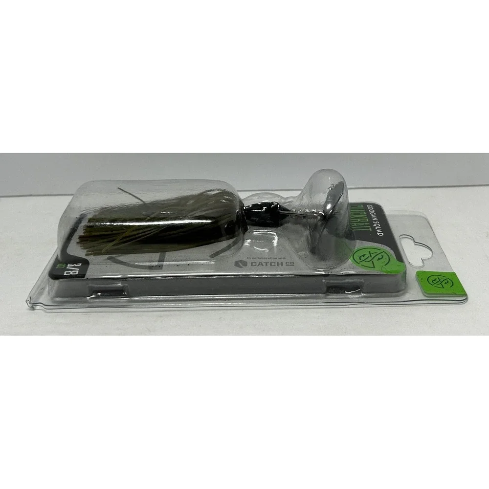 Googan Squad Clickbait Vibrating‎ Jig 3/8 oz Green Pumpkin Fishing Lure New